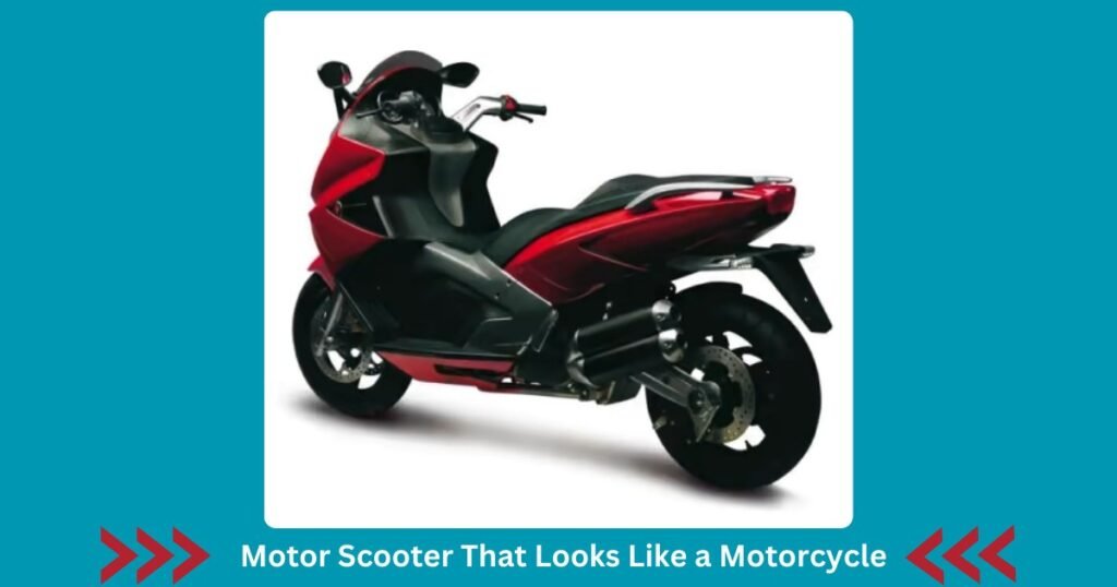 Motor Scooter That Looks Like a Motorcycle