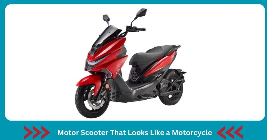 Motor Scooter That Looks Like a Motorcycle