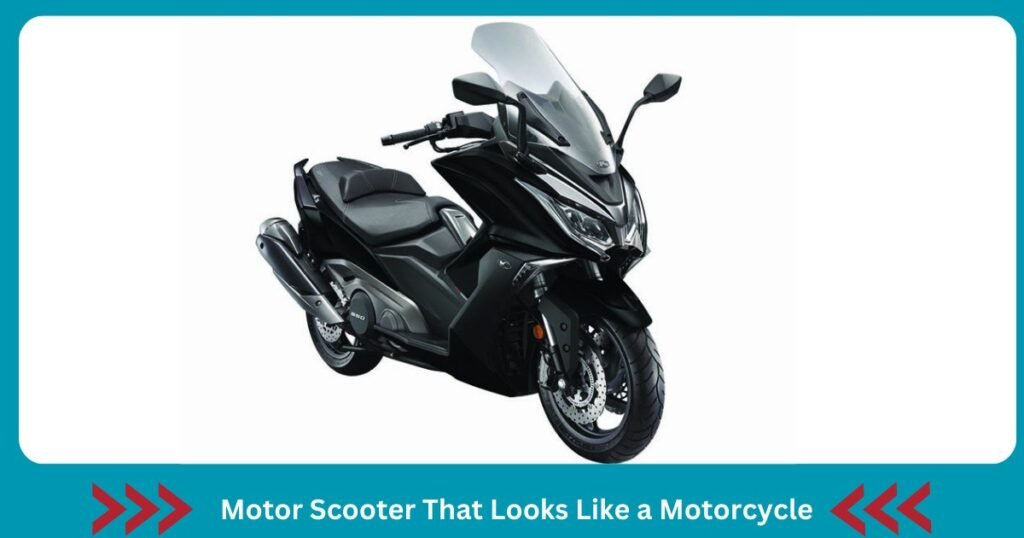 Motor Scooter That Looks Like a Motorcycle